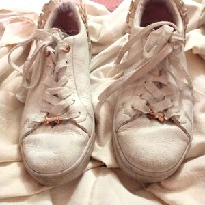 Ted Baker "Astrina" White Leather Women's Sneakers